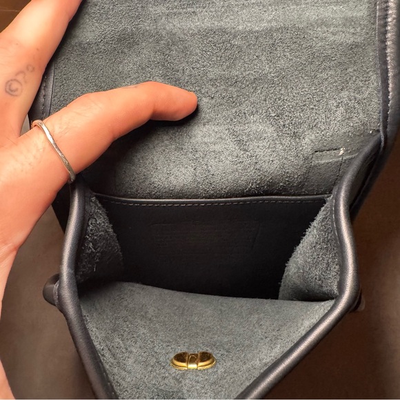 VTG Coach Navy Blue Sidepack Crossbody Shoulder Bag - Picture 11 of 15